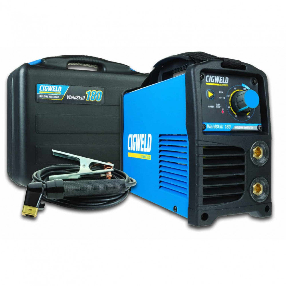 CIGWELD WeldSkill 180 Inverter Welder - 15amp (bonus 1kg GP 3.2mm Electrodes)