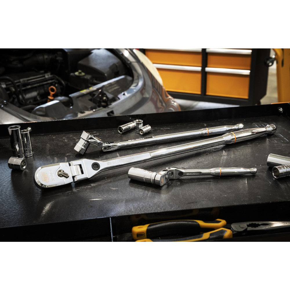 GEARWRENCH 3 Pc. 1/4", 3/8", 1/2" Drive 120XP Locking Flex Head Ratchet Set