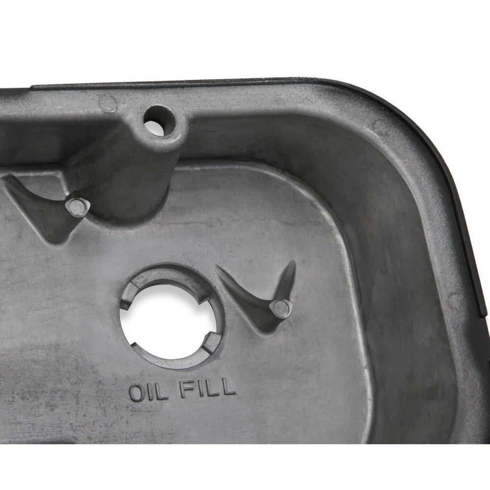 Holley Valve Covers Chev Big Block Black Cast M/T Vintage Series Set#241-85