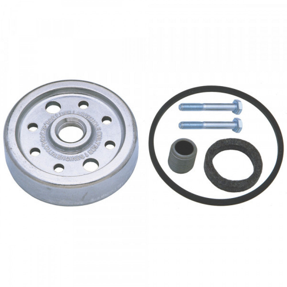 Hedman 56-67 Chev Canister-style Oil Filter Adapter #1059