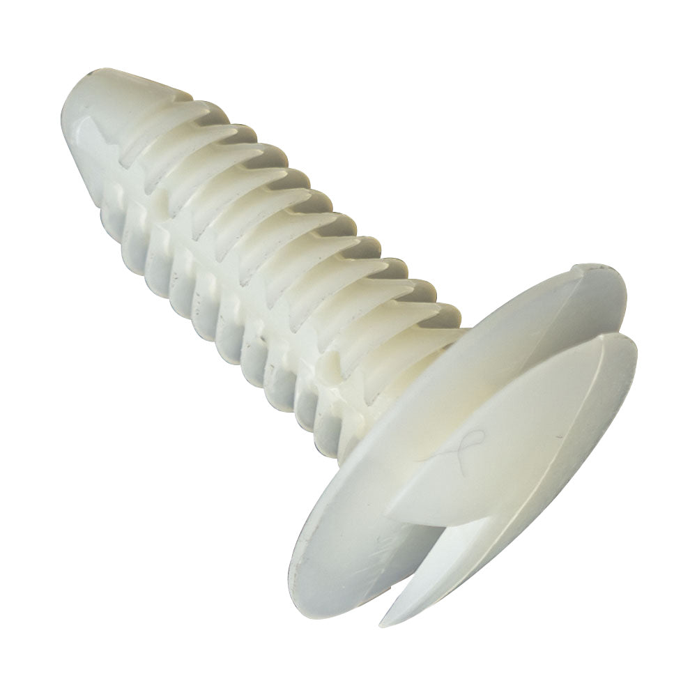 Gti Trim Clip White 19.5mm x 29mm, 6.6-7.5mm Hole (30 Pack)