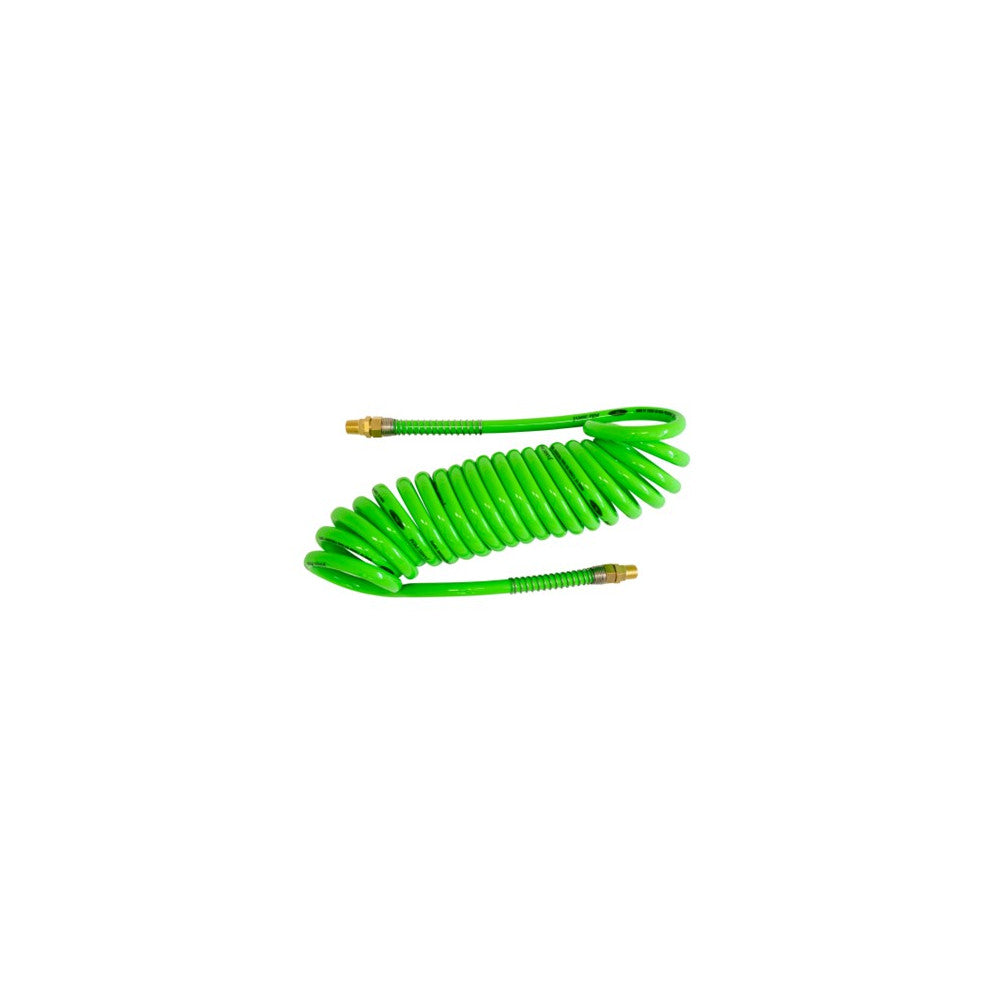 Jamec Air Hose High-Vis PU Coil 12mm x 8mm x 5m