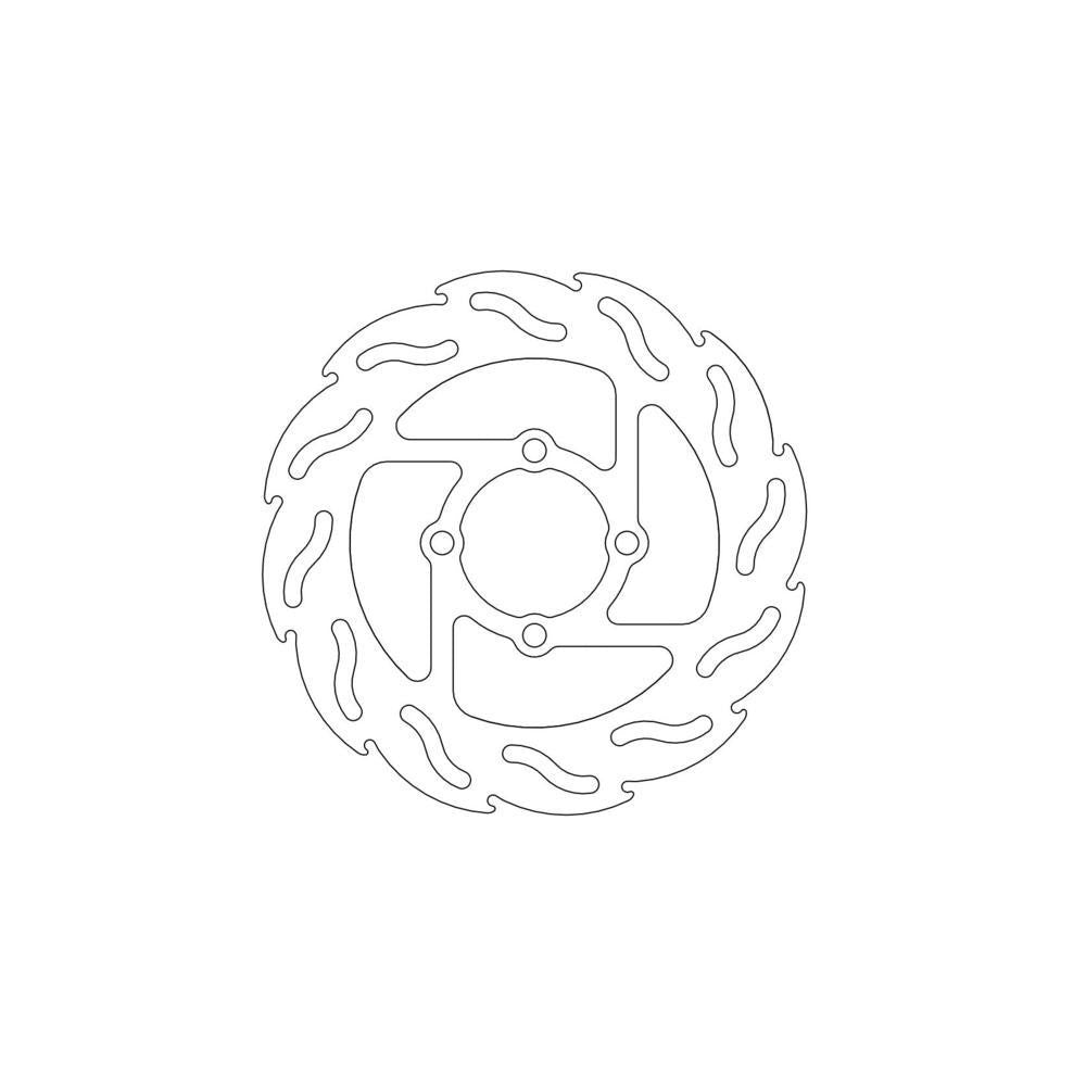 Brake Disc Rear Moto Master Flame Yamaha 125 11-13 250R Raptor 08-13 350 35Rbw