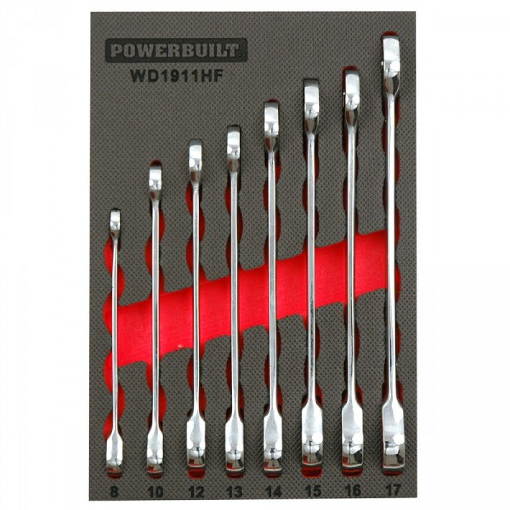 Powerbuilt 9Pc Metric Gear Spanner Tray