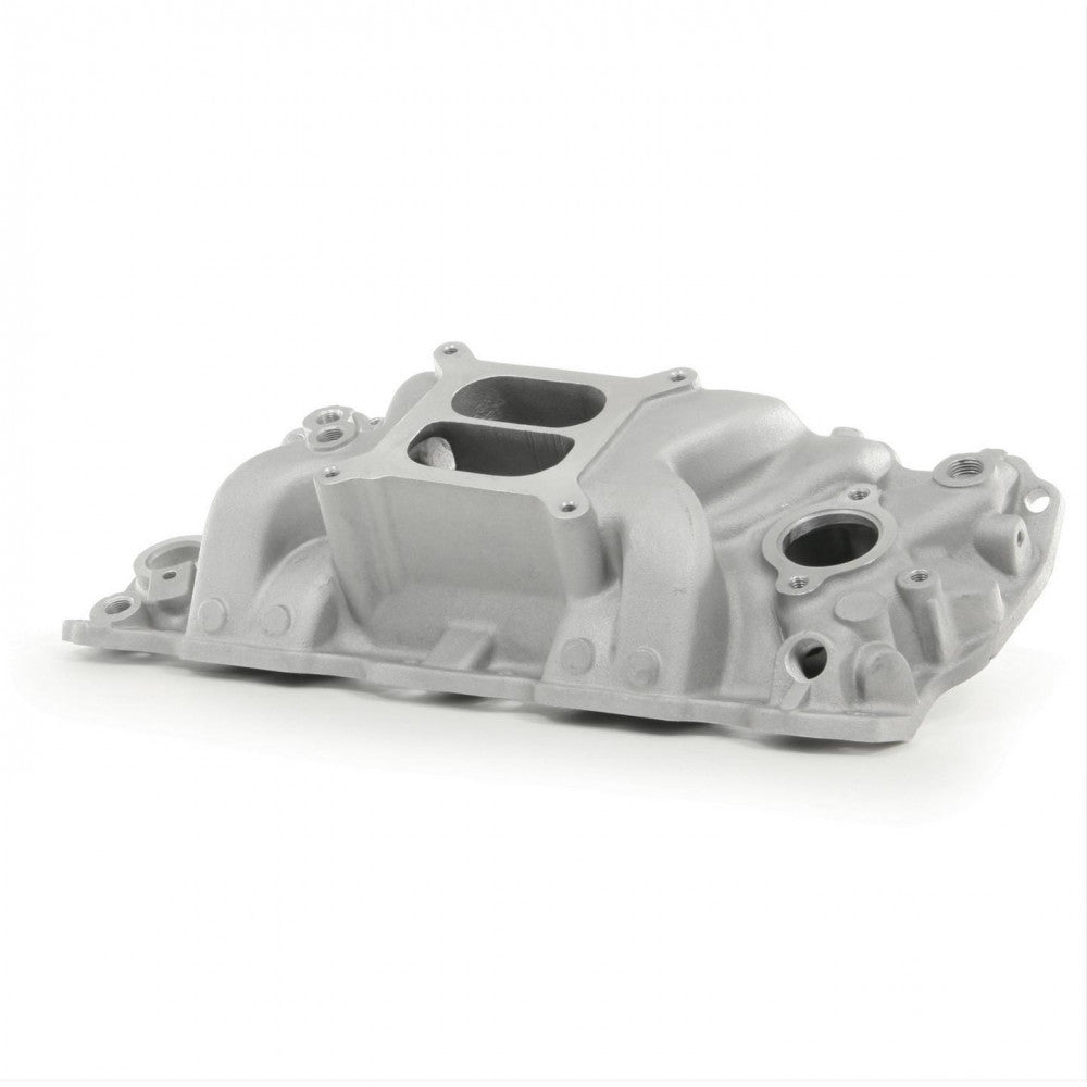 AFTERBURNER Intake Manifold Chev SB Typhoon-Dual Plane Satin 57-95 Each#AB52021