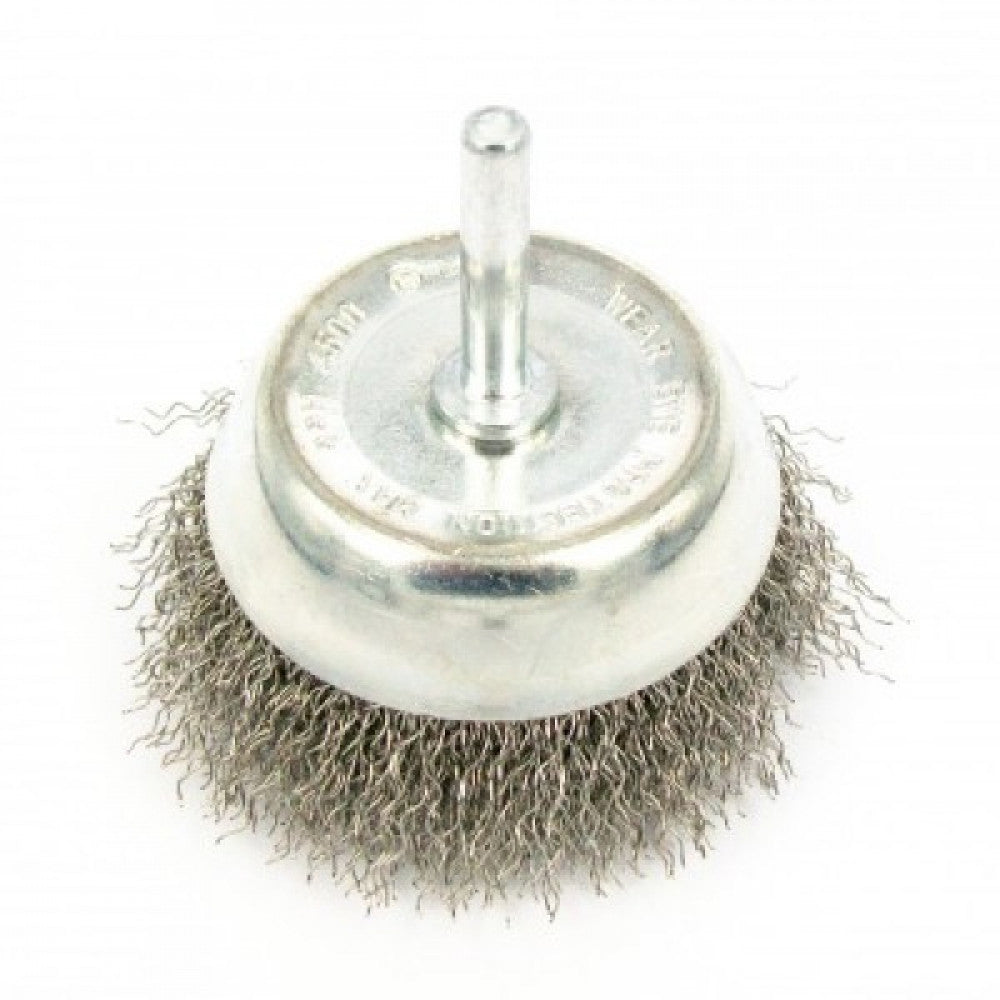 2 Pack 75mm Spindle Mounted Wire Cup Wheel