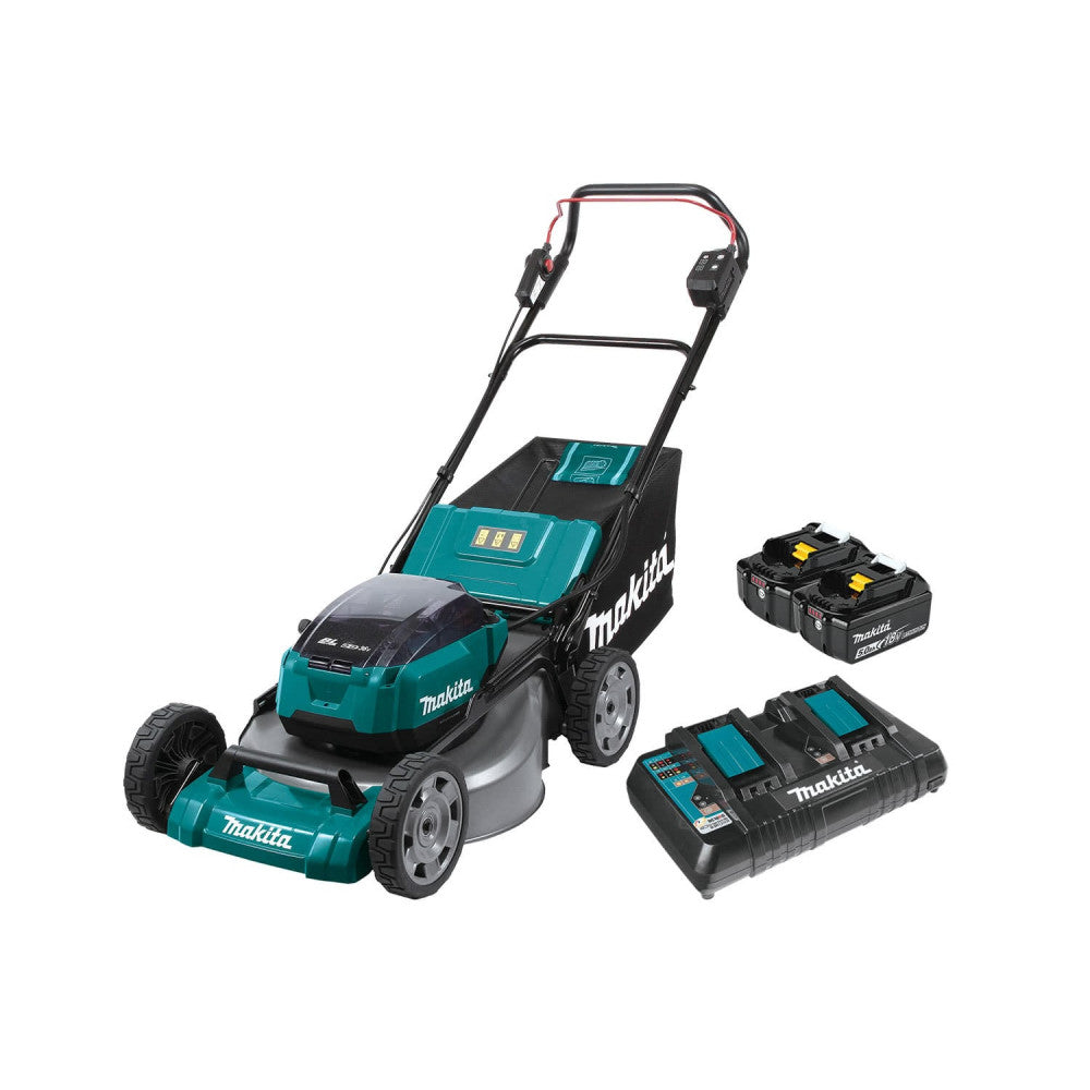 Makita 18Vx2 (36V) LXT Brushless 530mm 21" Metal Deck Lawn Mower DLM535PT2