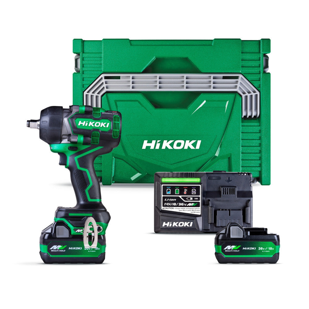 HiKOKI 36V 1/2in. 770Nm Impact Wrench Kit