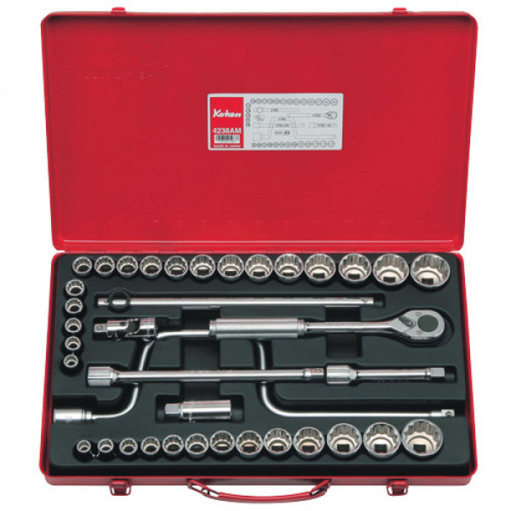Koken - 1/2" Dr Socket Set - 38pc