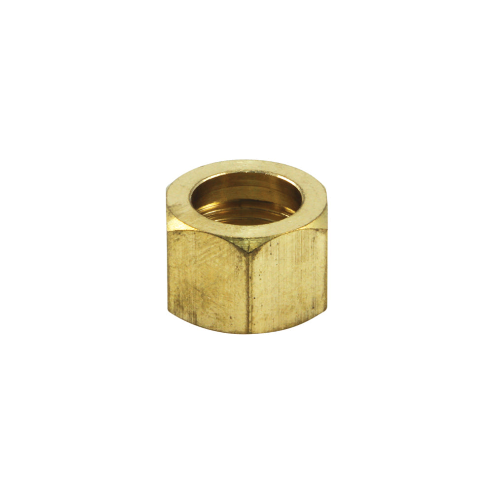 1/4inch Brass Nut Solder On