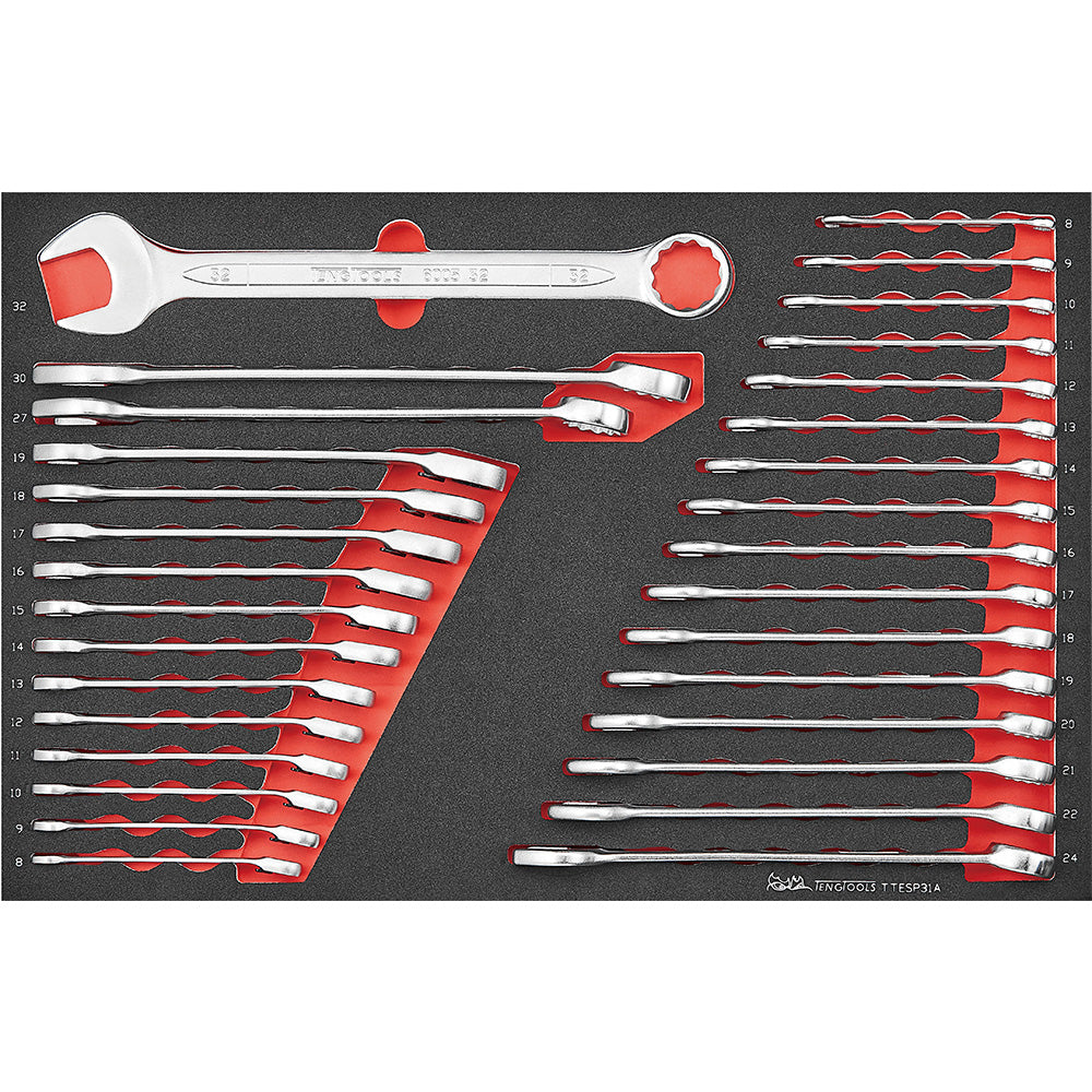 Teng 31Pc Metric Combination & Ratcheting Spanner