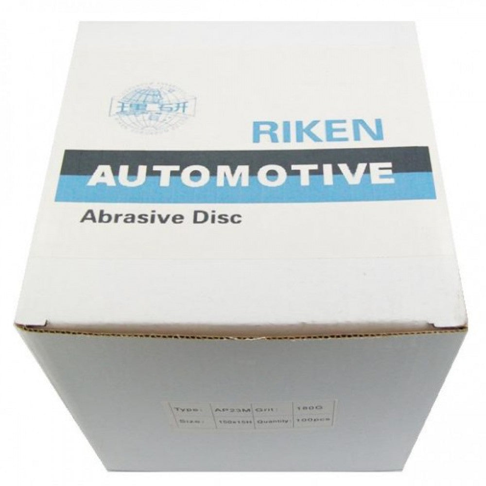 150mm x 15H Hook & Loop 800G Sanding Discs 100 Box