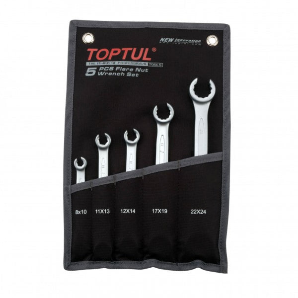 Toptul Flare Nut Wrench Set 5pce