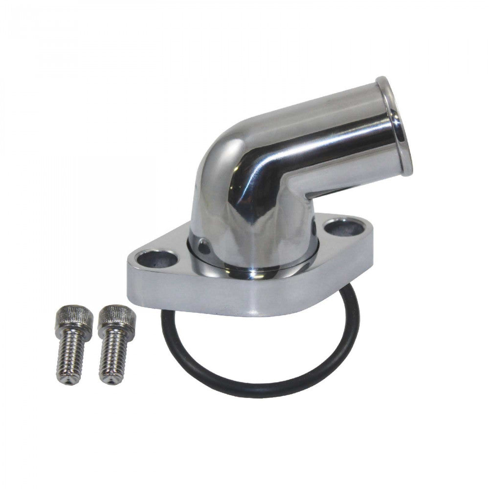 TSP CHEVY V8 POLISHED ALUMINUM 15° WATER NECK #SP8459