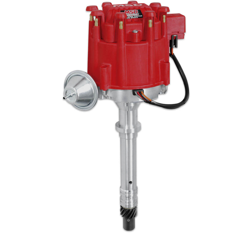 MSD Ignition Distributor Chev HEI Pro Billet Red Cap#MSD8365