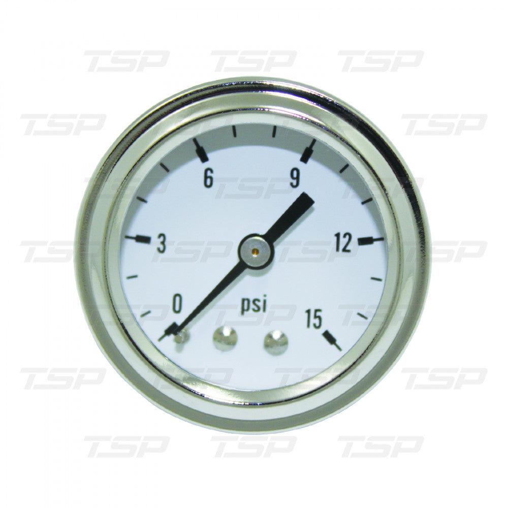 TSP 0-15 PSI DRY FUEL PRESSURE GAUGE #SP9715