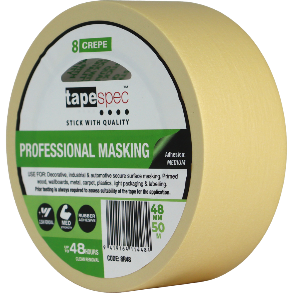 No.8 General Purpose Masking Tape - 48mm x 50m