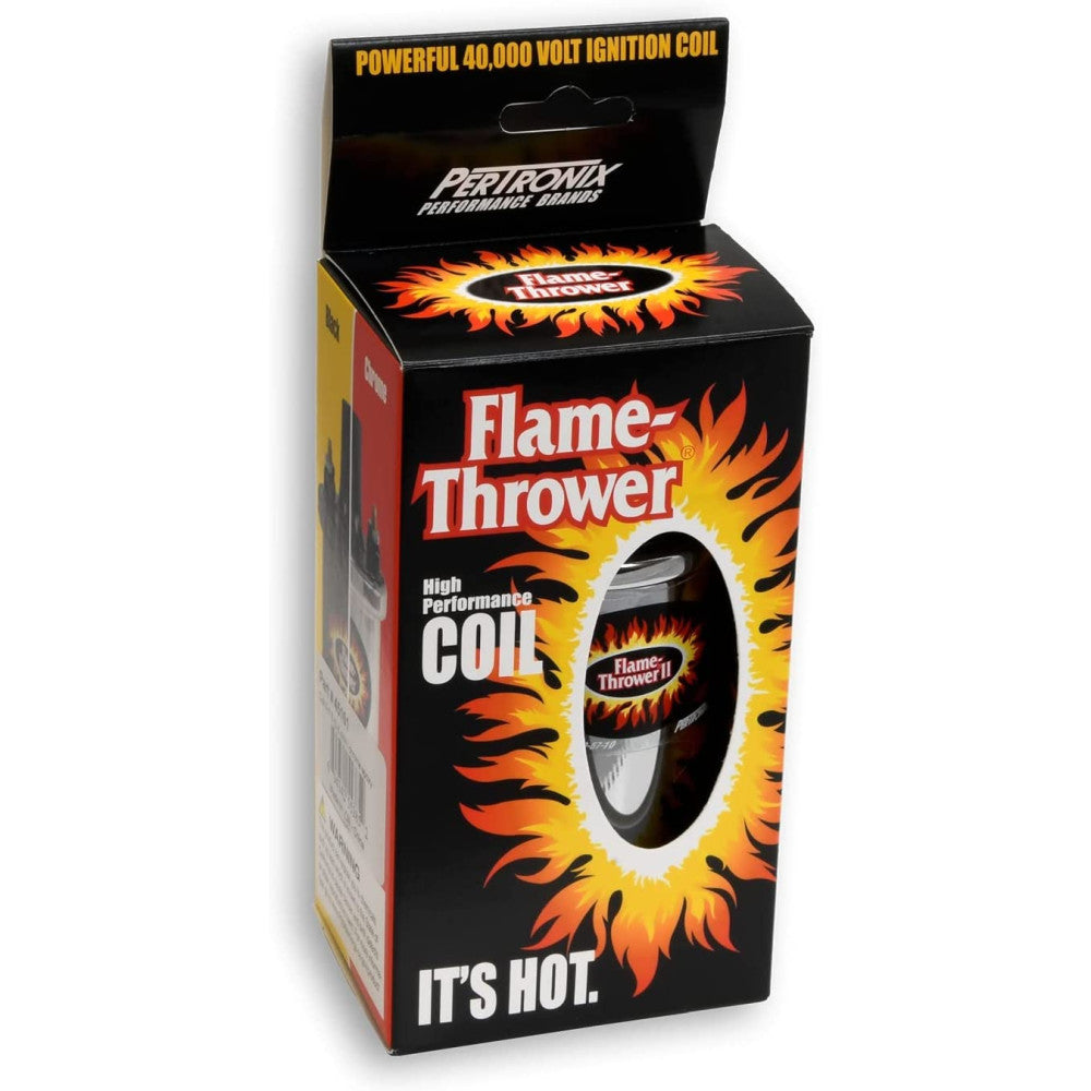 PerTronix Ignition Coil Flame-Thrower 1.5 Ohm 40,000 Volt Chrome#PER40001
