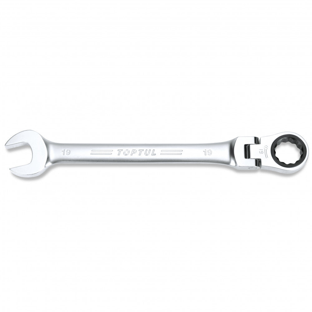 Toptul Flex Head Geared Wrench Set 12pce Metric