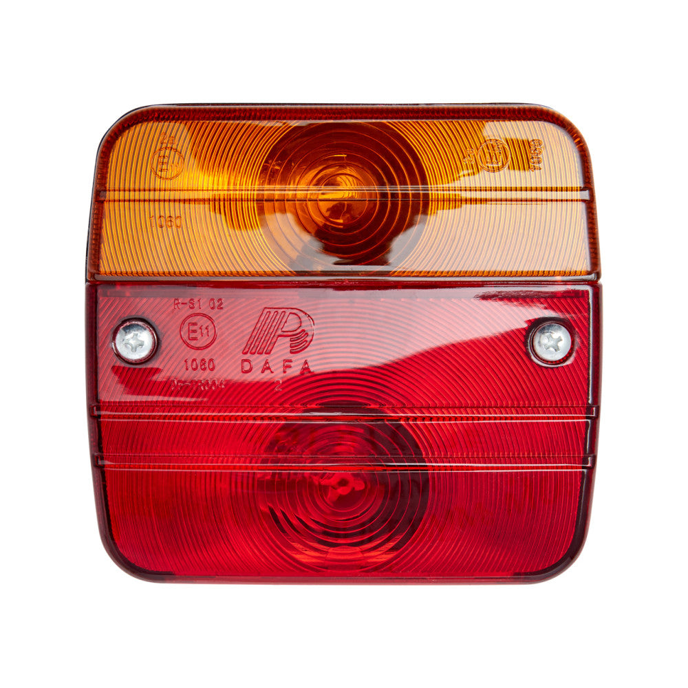 Square 12 Volt Combination Tail Light - No Reflector