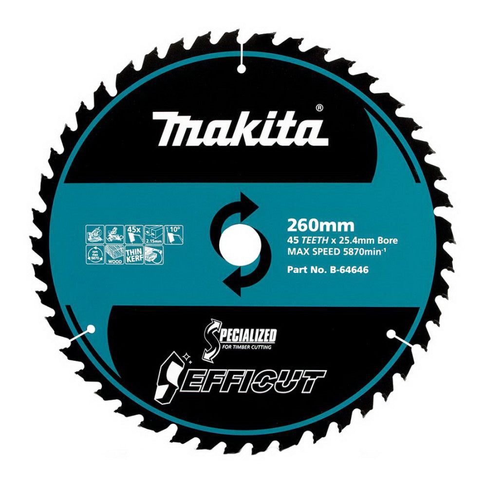 Makita Efficut Saw Blade 260x45T Wood