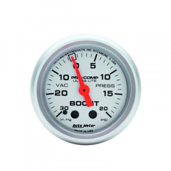 Autometer Ultra-Lite Vac/Boost 30 in. Hg/ 20 Psi