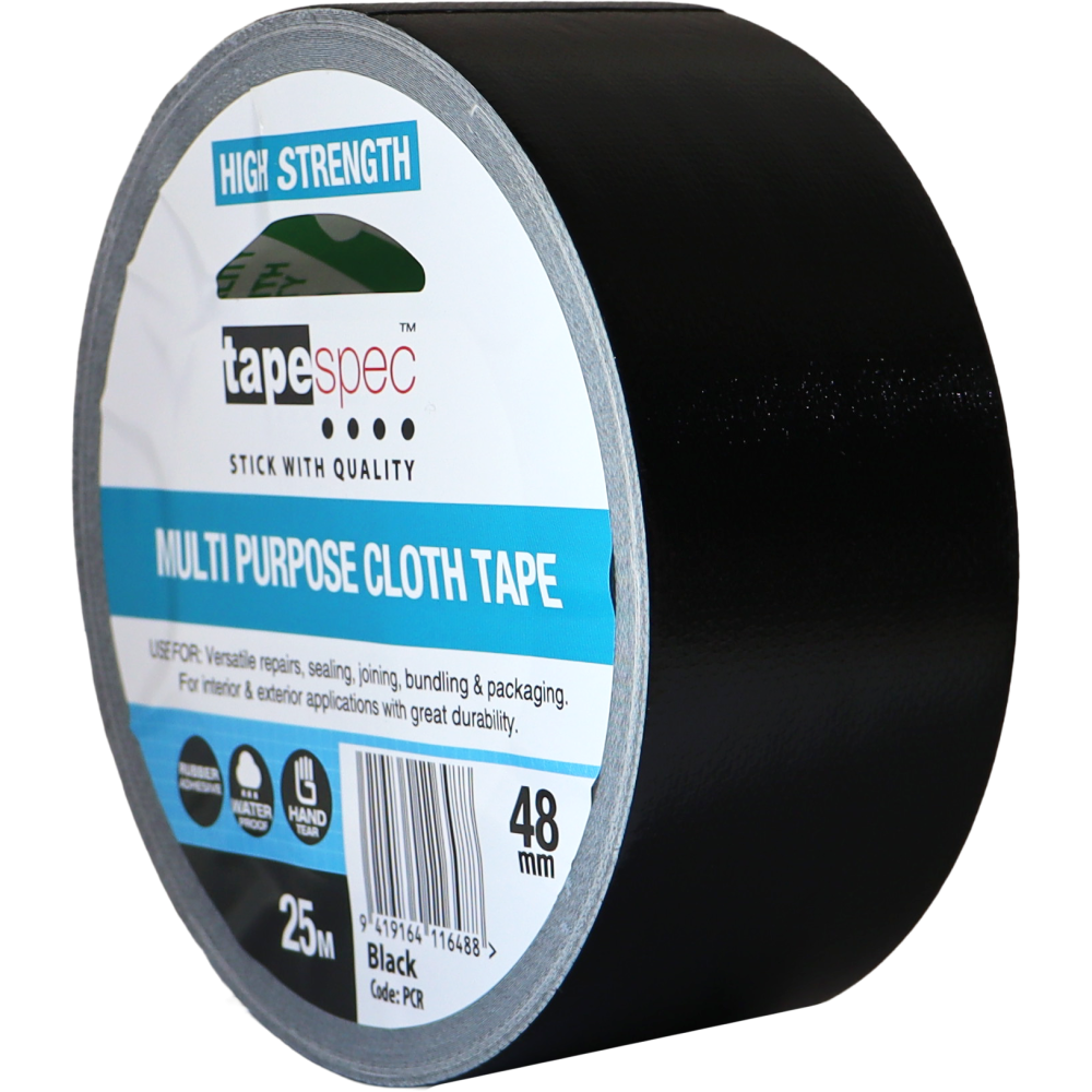 Retail Cloth Black 48mmx25m