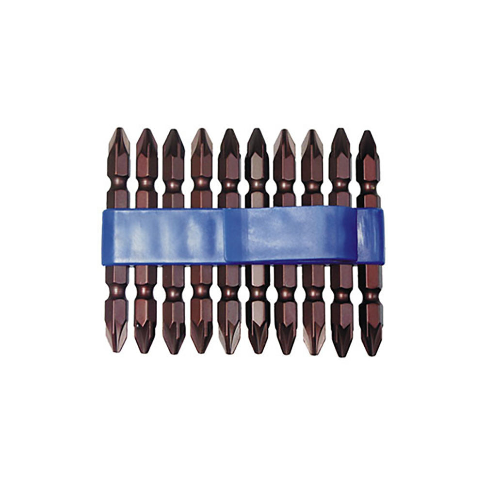 Tip Size: #2 Pozidriv. Type: Double End. Length: 2.9/16"(65mm).