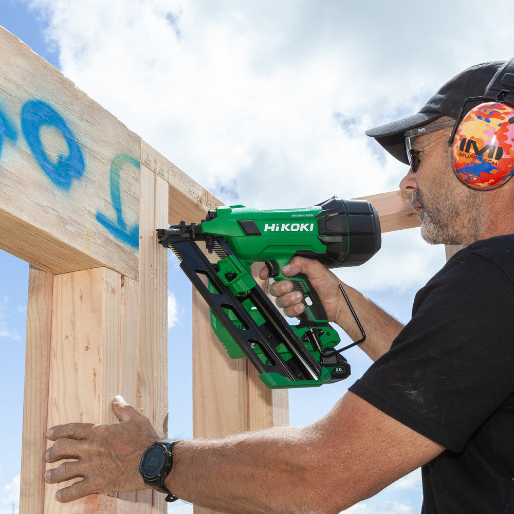 HiKOKI 18V Gasless 90mm Framing Nailer Kit