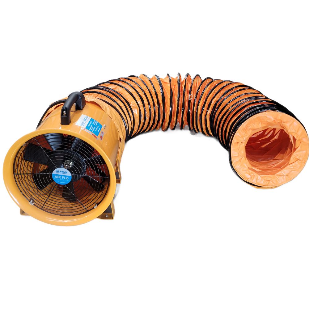 Portable Ventilation Fan & Ducting Kit 300mm With 10 Metres Ducting