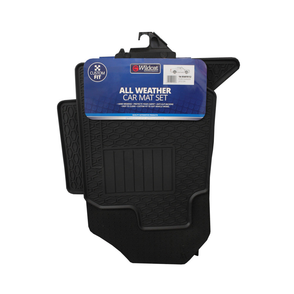 All Weather Front & Rear Mat Set - Ford Ranger 2012 On