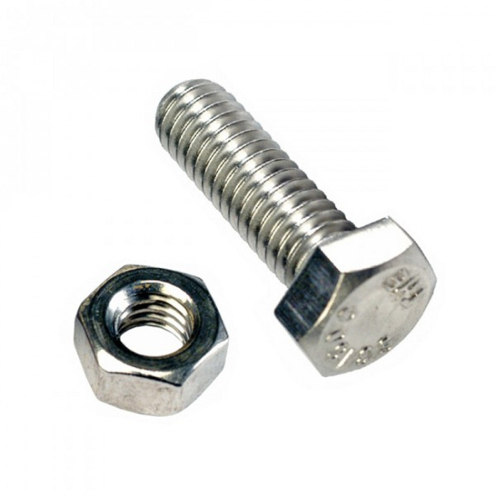 Champion 1 - 1/4in x 8/36in Screw & Nut - 100Pk