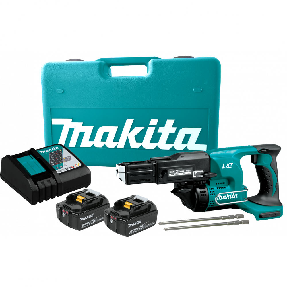 Makita DFR450RTEX 18V Collated Screwgun 5.0Ah Kit