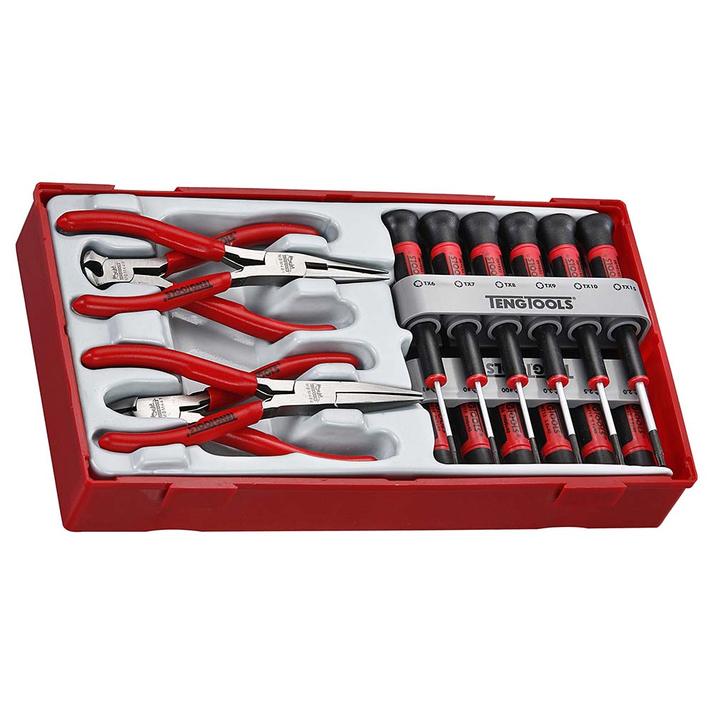 Teng Tools 16Pc Mini Plier & Screwdriver Set