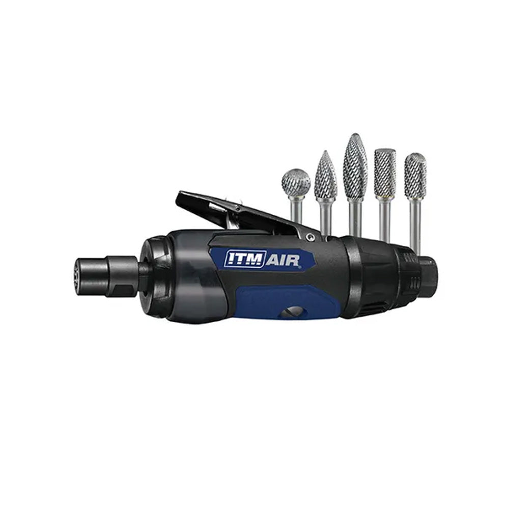Itm Die Grinder Kit With 5 Carbide Burrs & Case