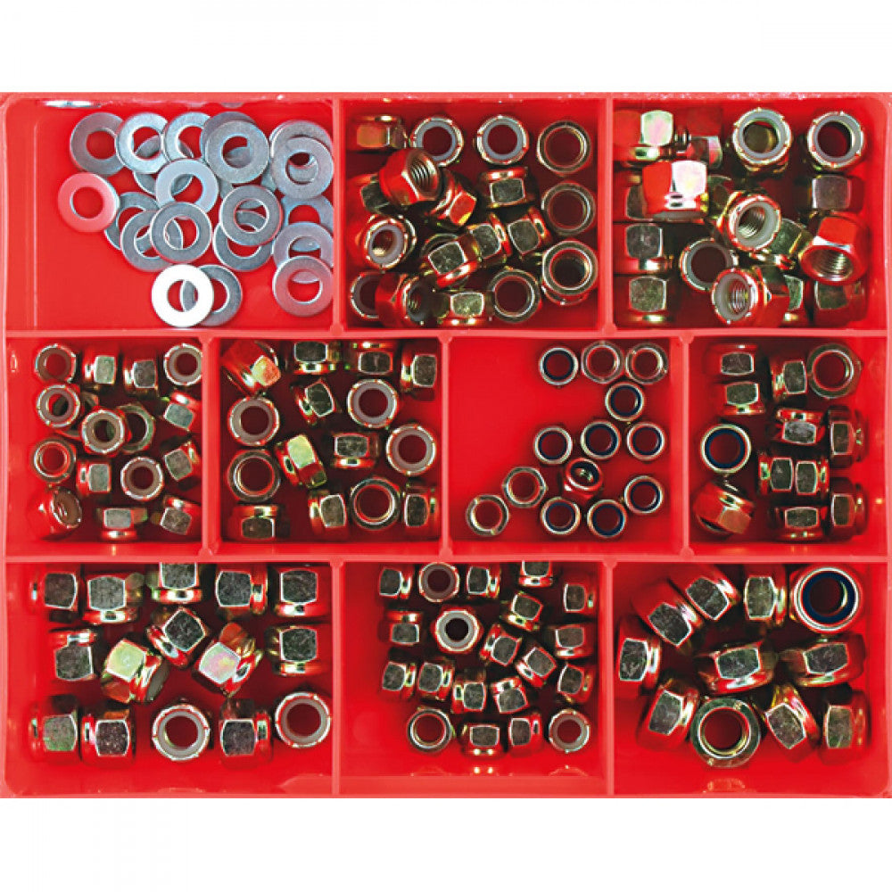 Champion 166Pc Mm/Unc/Unf Self Locking Nut Assortm