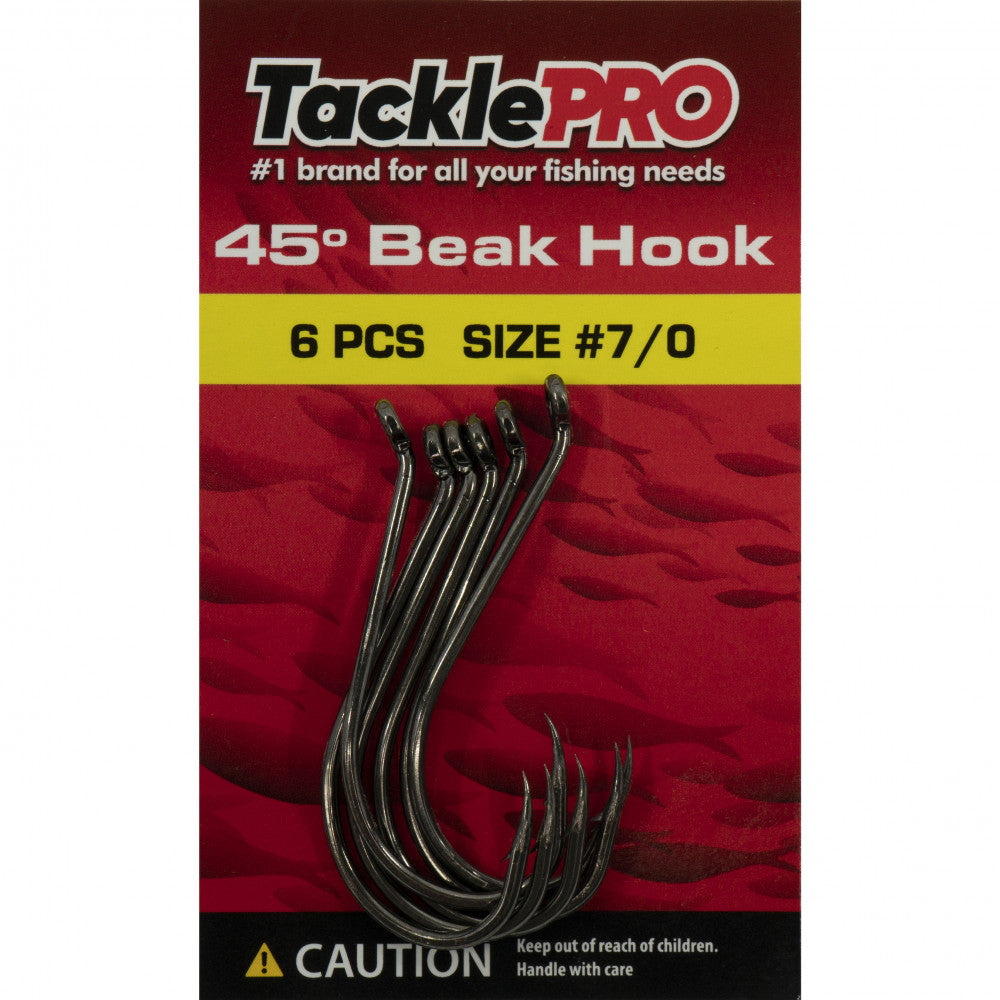 Tacklepro 45Deg. Beak Hook #7/0 - 6Pc