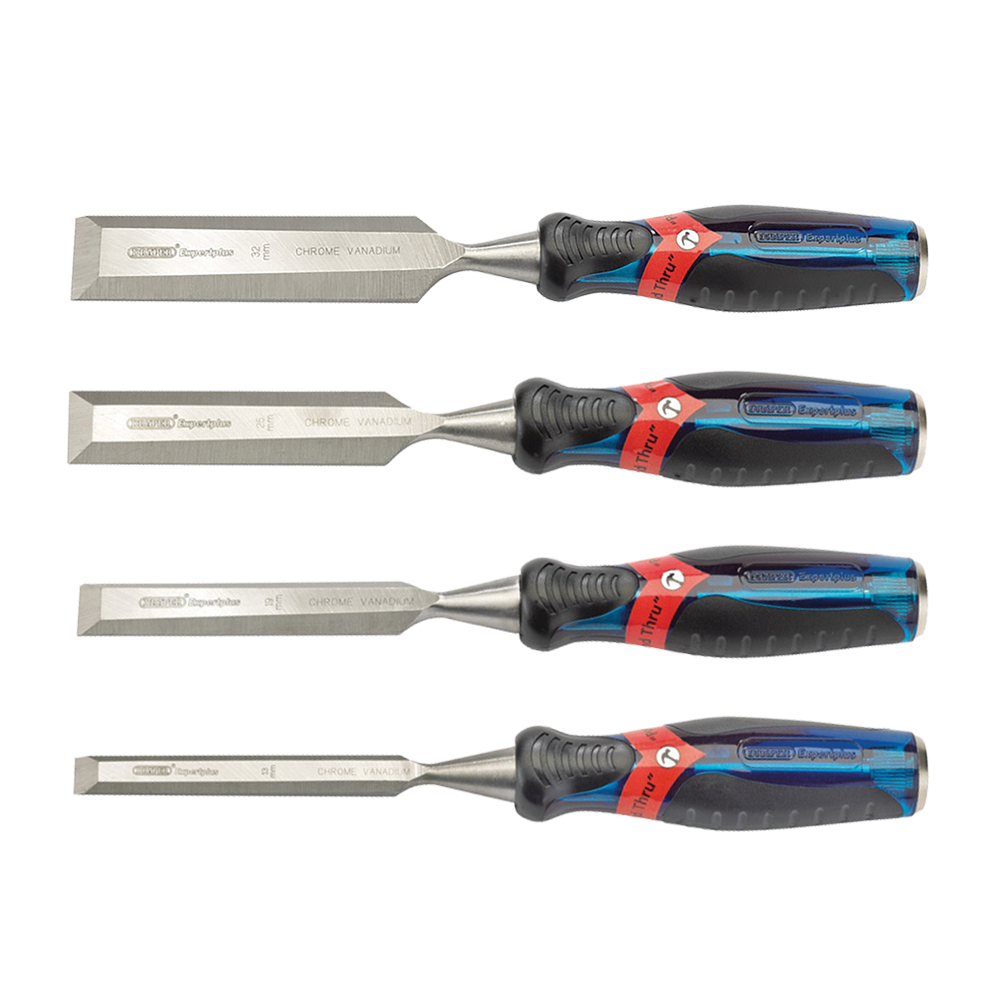 Poundthru Wood Chisel Set - 4 Pack