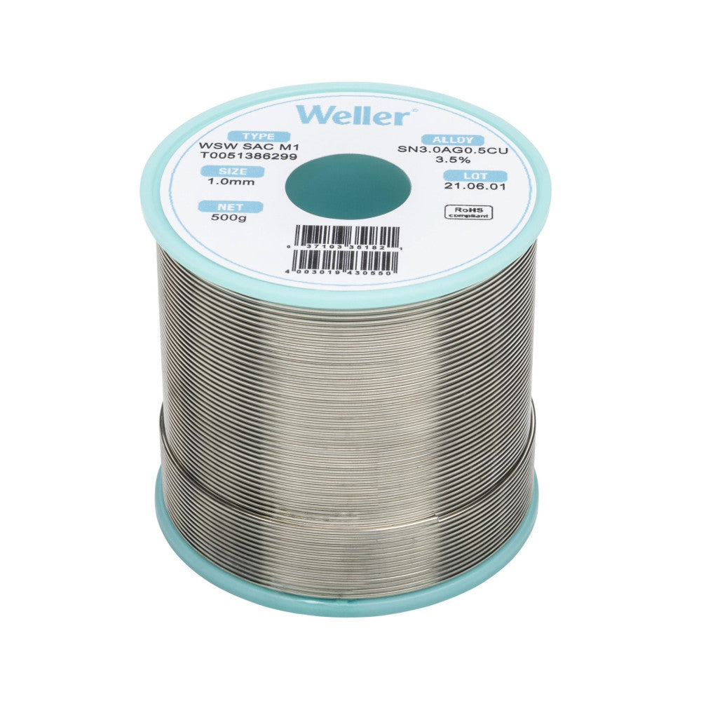 Weller WSW SAC 1.0mm M1 Solder Wire - 500g