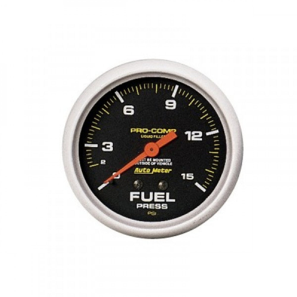 AM Pro Comp Fuel Pres 0-15Psi 2 5/8 Mech