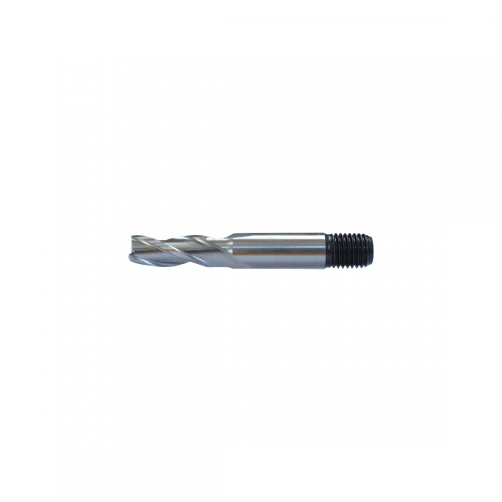 8.0mm HSS-Co8 3 Flute Endmill Threaded Shank