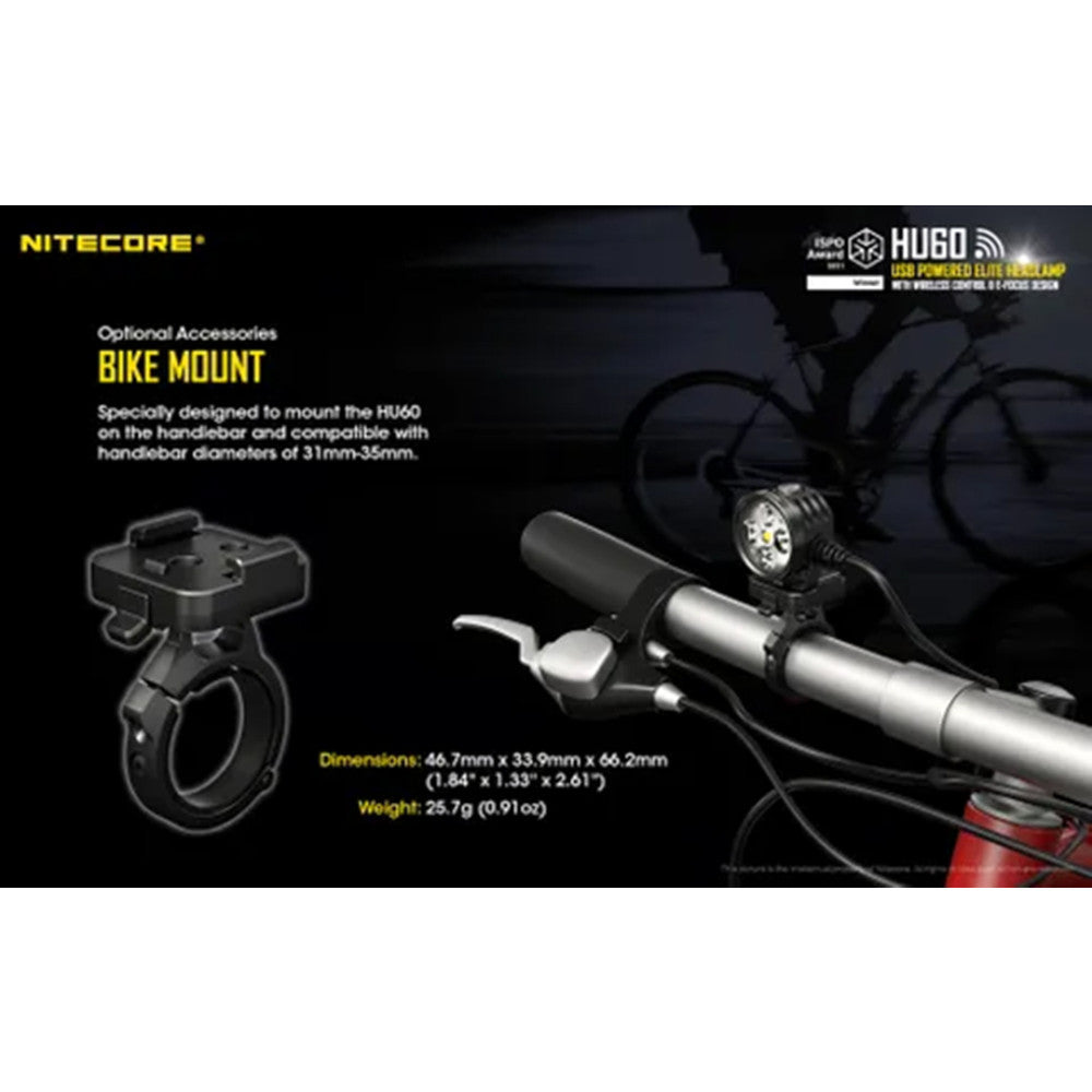 Nitecore Bike Mount And Helmet Strap For Hu60
