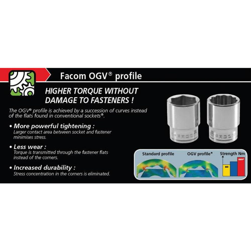 Socket L/S 1/4"Dr x 5.5 6 Point Facom R.5,5LA