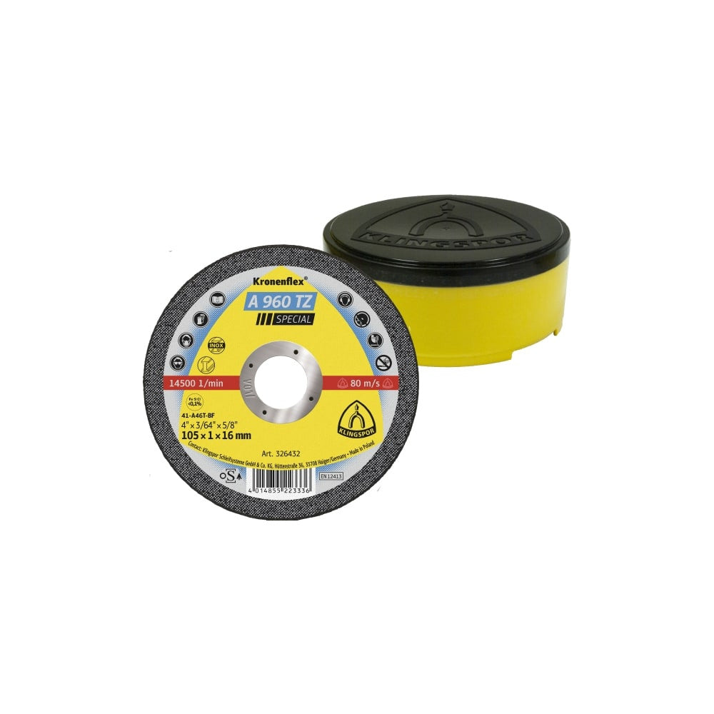 Klingspor A960TZ Inox Thin Cutting Disc "BEST" - 125mm, 1mm (25pk)