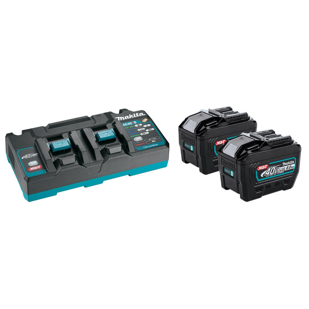 Makita 40Vmax XGT Battery And Charger Starter Pack (8.0Ah) 1913Y8-9