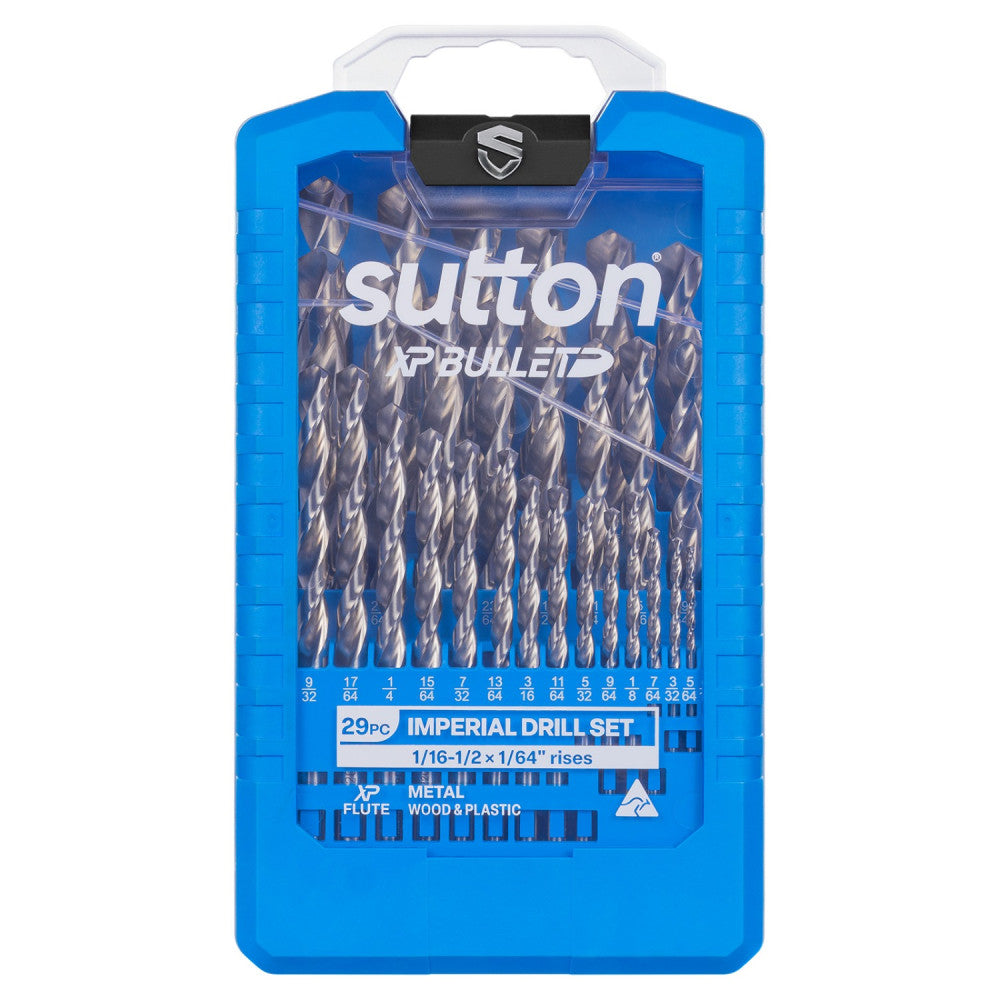 XP Bullet Jobber Drill 29 Piece Set 1/16-1/2 in