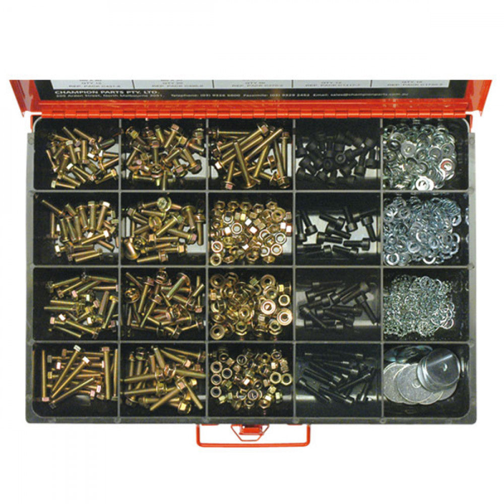 Champion Master Kit 781Pc  6mm Bolt & Nut Asst Gr8