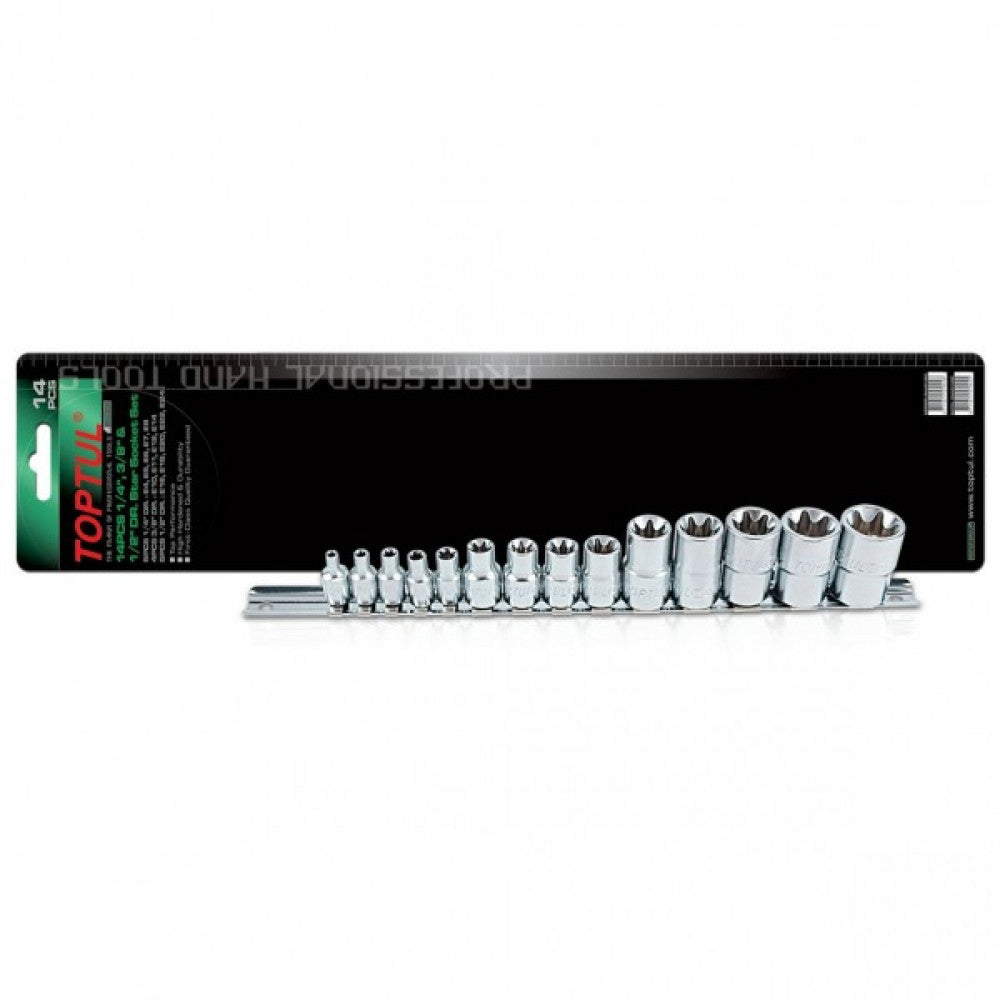 Toptul Torx / Star Socket Set 14Pc
