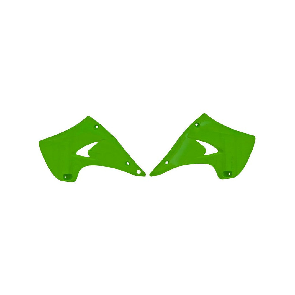 Radiator Shrouds Rtech Kawasaki Kx125 Kx250 03-10 Green