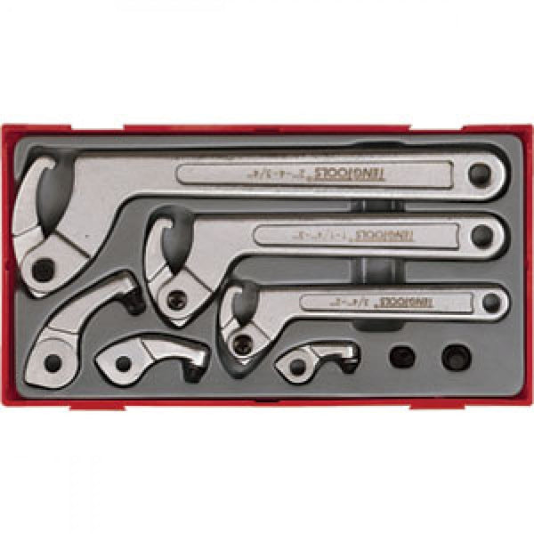 Teng 8Pc Hook & Pin Wrench Set - Tc-Tray